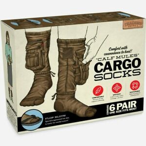 CARGO SOCKS Prank Fake Gag Funny PARODY Joke Gift Box birthday retirement