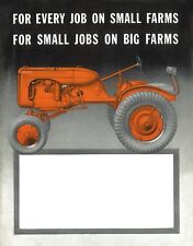 Allis Chalmers Model B Tractor Every Jobs on Small Big Farms AC Bifold Brochure