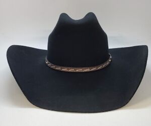 Cody James 3X Black Wool Blend Belted Cowboy Hat Men’s Size 7 1/8