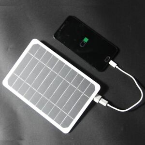 New ListingUSB Solar Panel Charger Power Bank 5W 5V Outdoor Solar Charger for Cell Phone