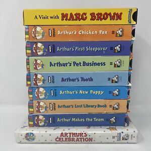 Arthur VHS Lot of 9 VHS Tapes PBS 1997-1999