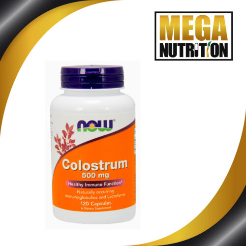 NOW Foods Colostrum 500mg 120 Veggie Caps Immunoglobulins Immune Function