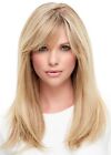 Light Blond Straight Hairstyles Women's Natural 100% Human Hair Wig 20 Inch