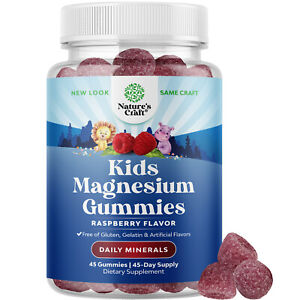 Relaxing Calm Vegan Magnesium Gummies for Kids for Nerve Bone and Muscle Health