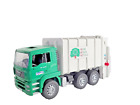 Bruder Man Rear Loading Recycling Truck TGA 41.4.40 Green Cab Made in Germany #2