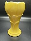 USA Tulip Vase Yellow 5-1/2”  Vintage