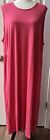 J Jill Size 3X Women's Coral Color Sleeveless Maxi Shift Dress Soft Rayon Blend