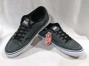 Vans Men's Bearcat Charcoal/White/Black Suede Skate Shoes - Assorted Sizes NWB