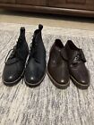 2 Pairs Of Size 13 Mens Ben Sherman Leather Dress Shoes