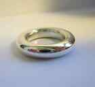 Solid Plain Rounded Band Ring  925 Sterling Silver Women Handmade Ring All Size