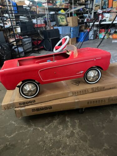 Rare  red ford mustang pedal car