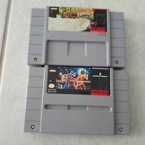 Super Nintendo SNES Lot(2) donkey kong country 2 best of the best* FREE SHIP