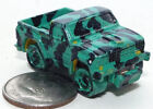 Small Funrise US Army Pickup Truck Repainted Black & Green Camo