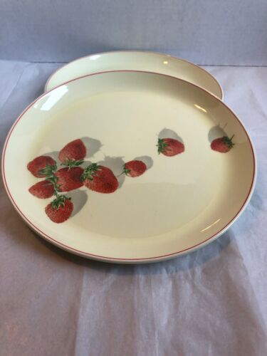 Vintage W.S. George-Cavitt-Shaw- Shortcake- 9” Dinner Plates Set Of 2