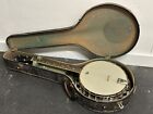 1920s The Gibson TB-1 4 String Tenor Banjo Vintage Resonator Back Original Case