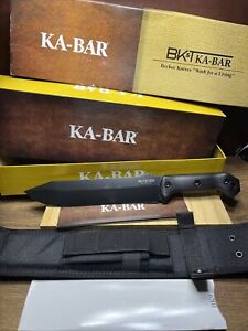 Ka-Bar BK9 Becker Combat Bowie Fixed Blade Knife with Sheath BK9