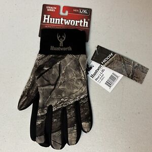 Mens Huntworth Camouflage Hunting Gloves Stealth Series 108-HDN L/XL NWT
