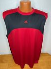 Men's Adidas ClimaCool S/S Athletic Tank Top Shirt Extra Large XL - Red