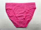 Victoria's Secret Panties NWT Size Large L Solid Pink Cotton VS Logo Brief NEW