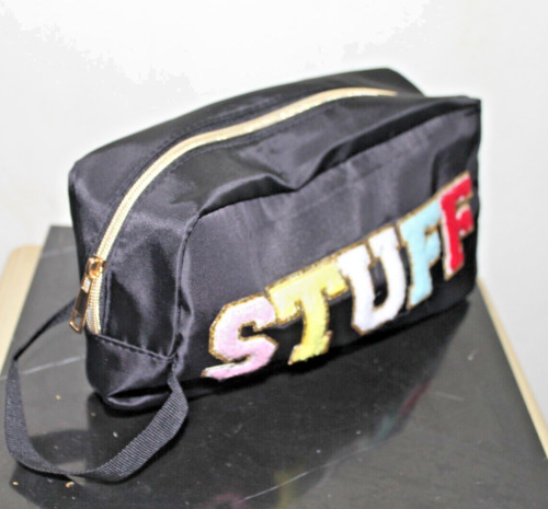 ''STUFF '' COSMETIC  OR WRISLET PURSE WITH EYEGLASS HOLDER