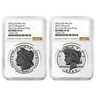 2023-S Reverse Proof $1 Morgan and Peace Dollar 2pc Set NGC PF69 Brown Label