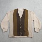Vintage 60s 70s Sportswear Mens Cardigan Sweater size L Arlon Acrylic Retro USA