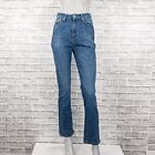OFFICINE GENERALE Women's Lilou 5 Pocket Denim Jeans High rise in Washed Blue