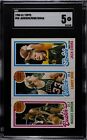 LARRY BIRD Rookie RC  JOHNSON SIKMA 1980-81 Topps 48 | 3 Hall of Famers SGC 5