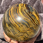 7.27LB Natural Tiger's Eye Ball Quartz Crystal Sphere Gem Healing Décor