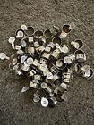 Wholesale Lot of 62 Mixed Ring Men's Women's Fashion Stainless Steel Band Rings