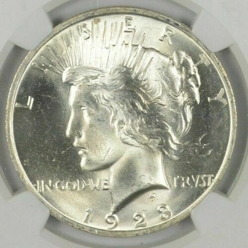 (1) 1923 Peace Silver Dollar Uncirculated BU Condition - From roll!