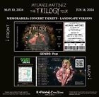 Melanie Martinez: The Trilogy Tour  - Custom Memorabilia Concert Tickets
