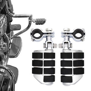 Motorcycle Highway Foot Pegs Footrests For Harley Accessories 1''-1.25'' Bars (For: Indian Roadmaster)