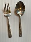 Towle Rambler Rose Sterling Silver Spoon & Fork 2 Piece Baby Flatware Set - 36g