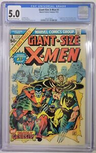 Giant Size X-Men #1 1975 CGC 5.0 OW/W 1st Appearance Storm Nightcrawler Colossus