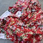 New ListingLauren Ralph Lauren Bed Skirt Full Double Size Red Floral Belle Harbour Cotton