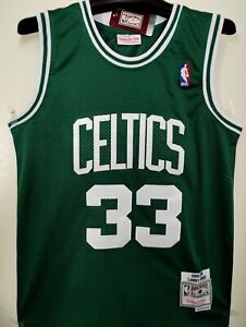 Larry Bird #33 Boston Celtics Men's Throwback Stitched Jersey US Seller