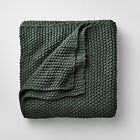 Full/Queen Knit Blanket Dark Teal - Casaluna