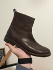 FRYE Brown Leather Ankle Boots Men's Size 9 Inside Zipper Style 87905 EUC