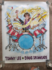 Tommy Lee Motley Crue Vintage Evans Drumhead Poster