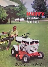 Huffy Huffman 1969 Riding Lawn Tractor Walk-Behind Tiller Mower Sales Brochure