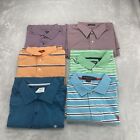 Izod Chaps USPA Polo Shirt Lot Size Mens Large L 1 Button Up 6 Total Causal