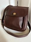 Vintage Coach Large Sidepack 9979 Mahogany Dark Brown Made In USA 1995