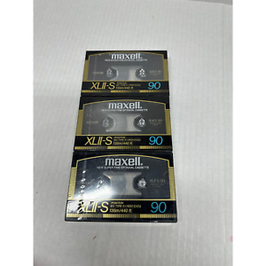 MAXELL XLII-S 90 super fine, Blank Audio Cassette Tape (Sealed) NOS  Lot of 3