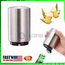 Automatic Beer Soda Bottle Opener Stainless Steel Magnetic Bottle Cap Bar Party