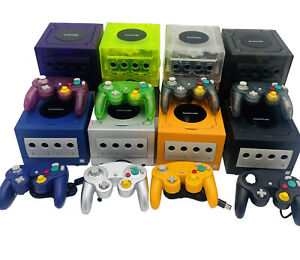 Nintendo GameCube Console NGC Console Various Colors + Controller + Wires Bundle