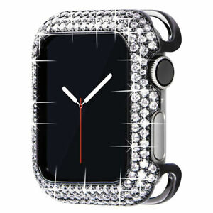 Diamond Bling Case Metal Frame Cover For Apple Watch Series 9 8 7 6 5 SE 41/45mm