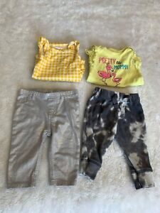 Baby Girl Clothes Lot Of 4 Pieces Size 0-3 Months
