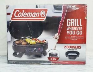 Coleman Roadtrip 225 Portable Tabletop Camping / Tailgating Propane Grill, Black