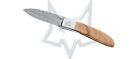 Fox Knives Livri Liner Lock 273 DOL Stainless Damasteel Olive Wood